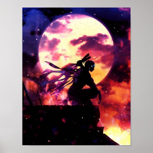 Tengen Uzui Demon Slayer Kimetsu no Yaiba Anime Poster (Vorne)