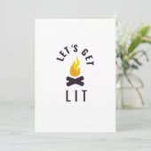 Tenget Campfire Einladung (Stehend Vorderseite)