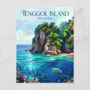 Tenggol Insel Malaysia Postkarte