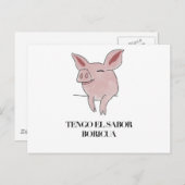 Tengo el Sabor Boricua. Postkarte (Vorne/Hinten)