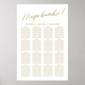 Tengo Hambre Table Plan Poster (Vorne)