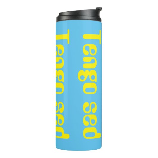 Tengo sed thermosbecher (Nach links gedreht)