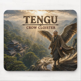 Tengu Crow-Kloster Dark Realism Mousepad