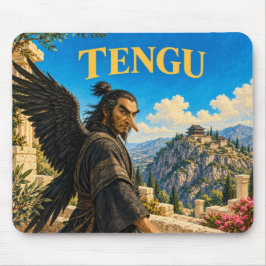 Tengu, Gothic Fantasy Monster Mousepad