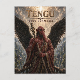 Tengu-Krähenkloster Dark Cinema Postkarte