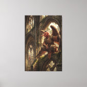 Tengu Perched in the Ruined Cathedral Leinwanddruck (Vorderseite)