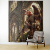 Tengu Perched in the Ruined Cathedral Wandteppich (Beispiel)
