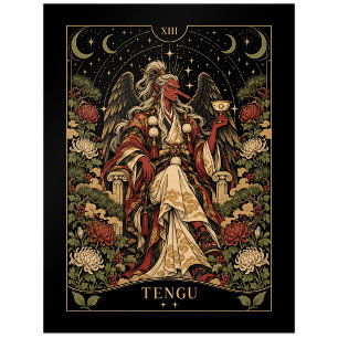 Tengu, Sternenlicht-Tarot-Kunst Postkarte