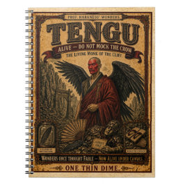 Tengu, Vintage-Zirkus-Monster Notizblock