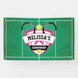 Tenis party backdrop banner