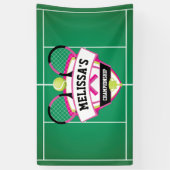 Tenis party backdrop banner (Vertikal)