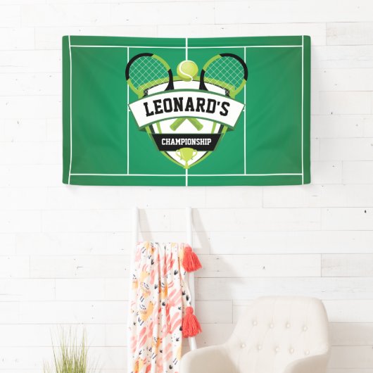 Tenis party backdrop banner (Insitu)