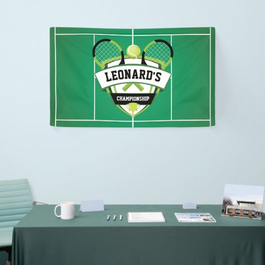 Tenis party backdrop banner (Messeveranstaltung)