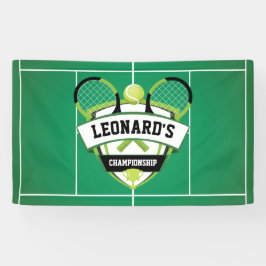Tenis party backdrop banner