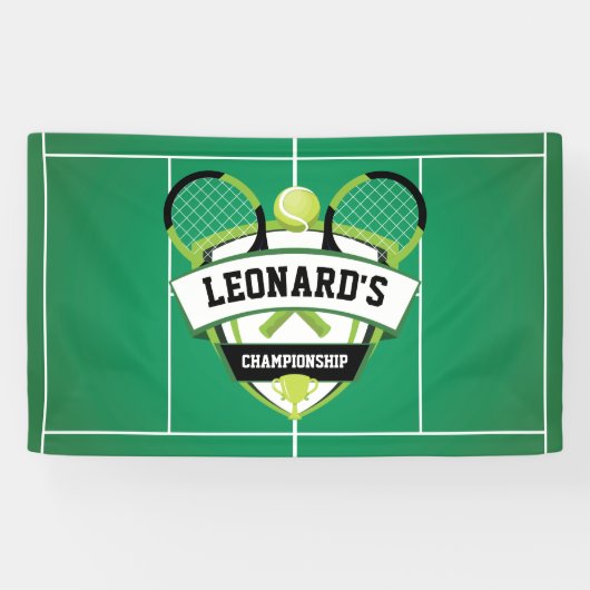 Tenis party backdrop banner (Horizontal)
