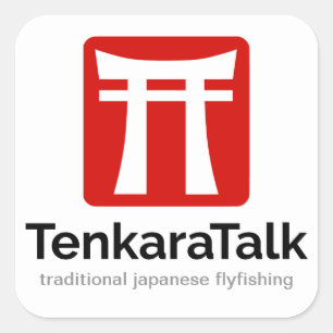 Tenkara Aufkleber - Quadrat 3"