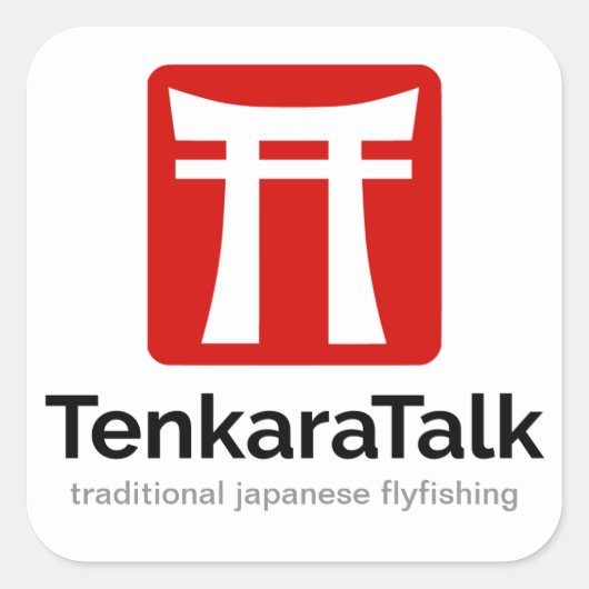 Tenkara Sticker - Platz 3" (Vorderseite)