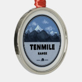 Tenmile Range Colorado Camping Ornament Aus Metall (Rechts)