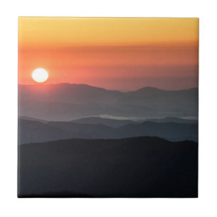 Tennant Mt, Gebiet Graveyard Fields, Sonnenaufgang Fliese