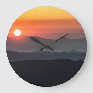 Tennant Mt, Gebiet Graveyard Fields, Sonnenaufgang Große Wanduhr