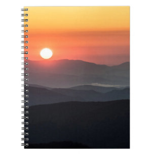 Tennant Mt, Gebiet Graveyard Fields, Sonnenaufgang Notizblock