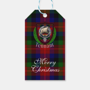 Tennant schottischer Clan Tartan & Wappen Geschenkanhänger