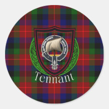 Tennant schottischer Clan Tartan & Wappen