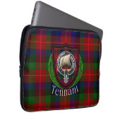 Tennant Scottish Clan Tartan and Crest Laptopschutzhülle (Vorne Rechts)