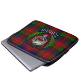 Tennant Scottish Clan Tartan and Crest Laptopschutzhülle (Vorne Knopf)