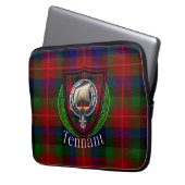 Tennant Scottish Clan Tartan and Crest Laptopschutzhülle (Vorderseite Links)