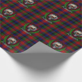 Tennant Scottish Clan Tartan & Crest Geschenkpapier (Ecke)