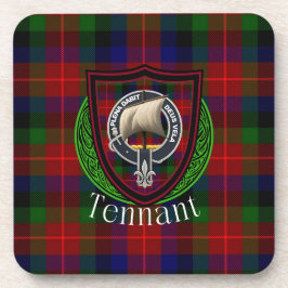 Tennant Scottish Clan Tartan & Crest Getränkeuntersetzer