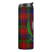 Tennant Scottish Clan Tartan & Crest Thermosbecher (Nach links gedreht)