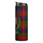 Tennant Scottish Clan Tartan & Crest Thermosbecher (Nach rechts gedreht)