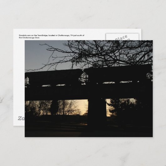 TennBridge Gondola Cars Postkarte (Vorne/Hinten)