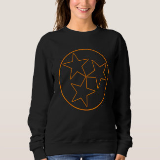 Tennesse State Flag Kontur Stars Fußball Falknerei Sweatshirt