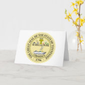 Tennessean Seal, Seal of Tennessee Karte (Gelbe Blume)