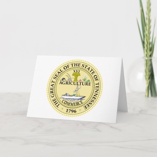 Tennessean Seal, Seal of Tennessee Karte (Vorderseite)