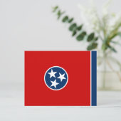 Tennesseanfahne, Flagge von Tennessee Postkarte (Stehend Vorderseite)