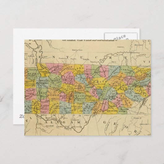 Tennessee 3 postkarte (Vorne/Hinten)