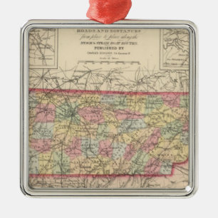 Tennessee 3 silbernes ornament