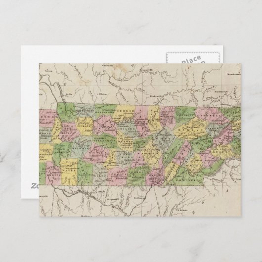 Tennessee 4 postkarte (Vorne/Hinten)