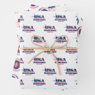 Tennessee, 50 Staaten, Liberty Bell Geschenkpapier Set