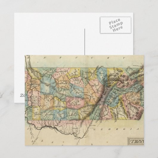 Tennessee 5 postkarte (Vorne/Hinten)
