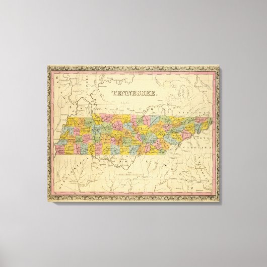 Tennessee 6 leinwanddruck (Vorderseite)