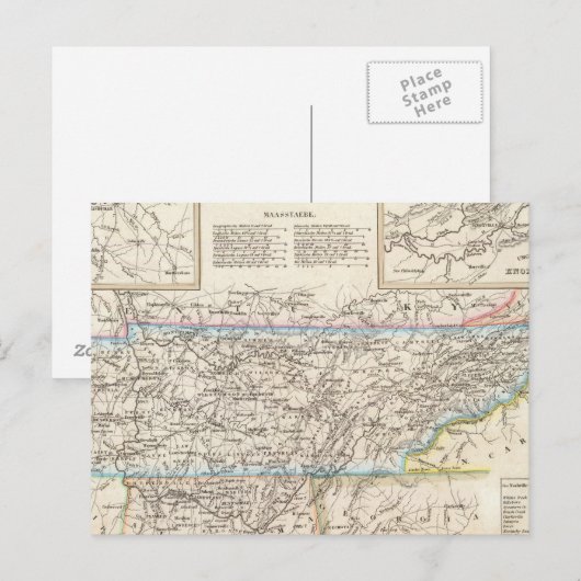 Tennessee 6 postkarte (Vorne/Hinten)