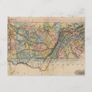 Tennessee 7 postkarte
