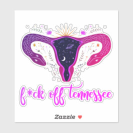 Tennessee Abortion Ban Celestial Uterus Car Decal Aufkleber