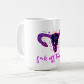 Tennessee Abortion Ban Celestial Uterus Protest Kaffeetasse (Vorderseite Links)