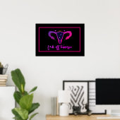 Tennessee Abortion Ban Celestial Uterus Protest Poster (Heimbüro)